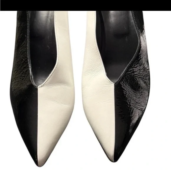 Tibi Zuri Two Tone Black/White Heels Size 39 - Picture 3 of 9
